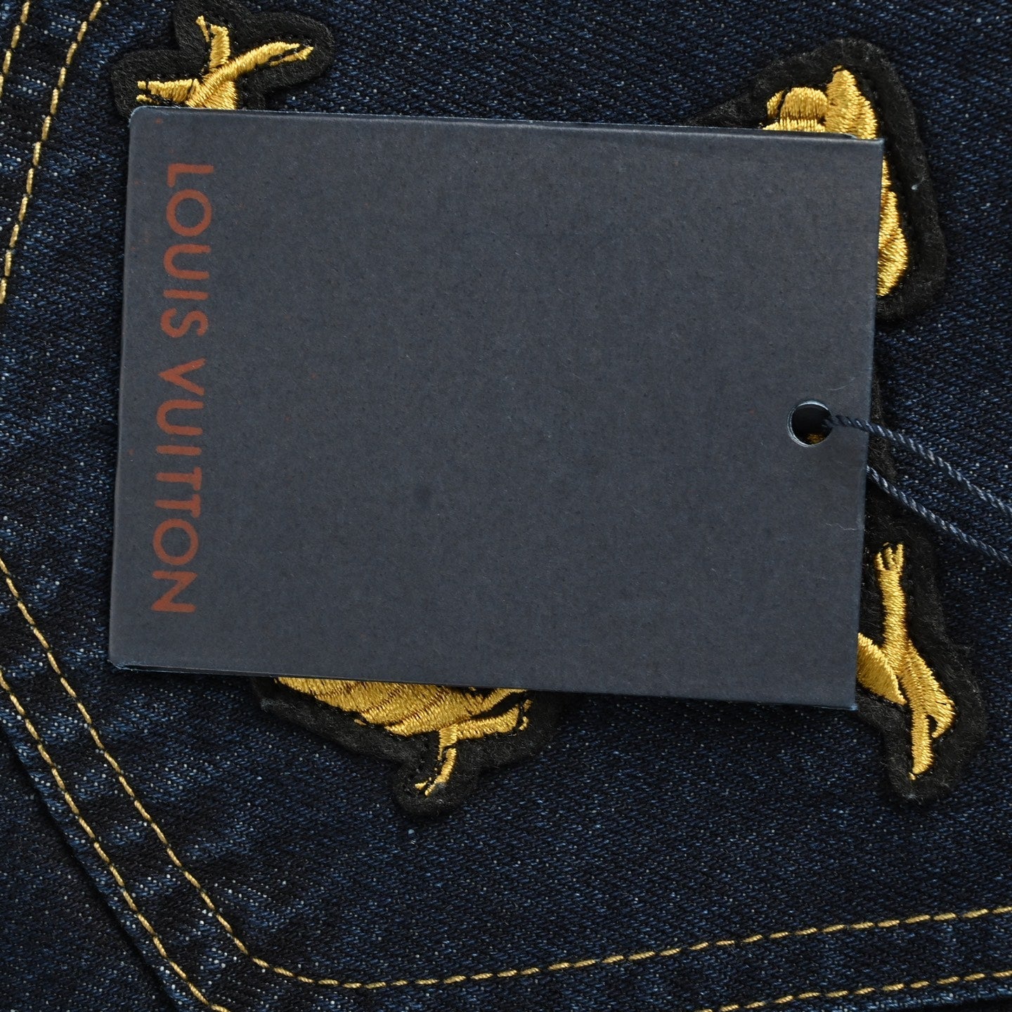 25ss rope signature letter embroidered denim shorts