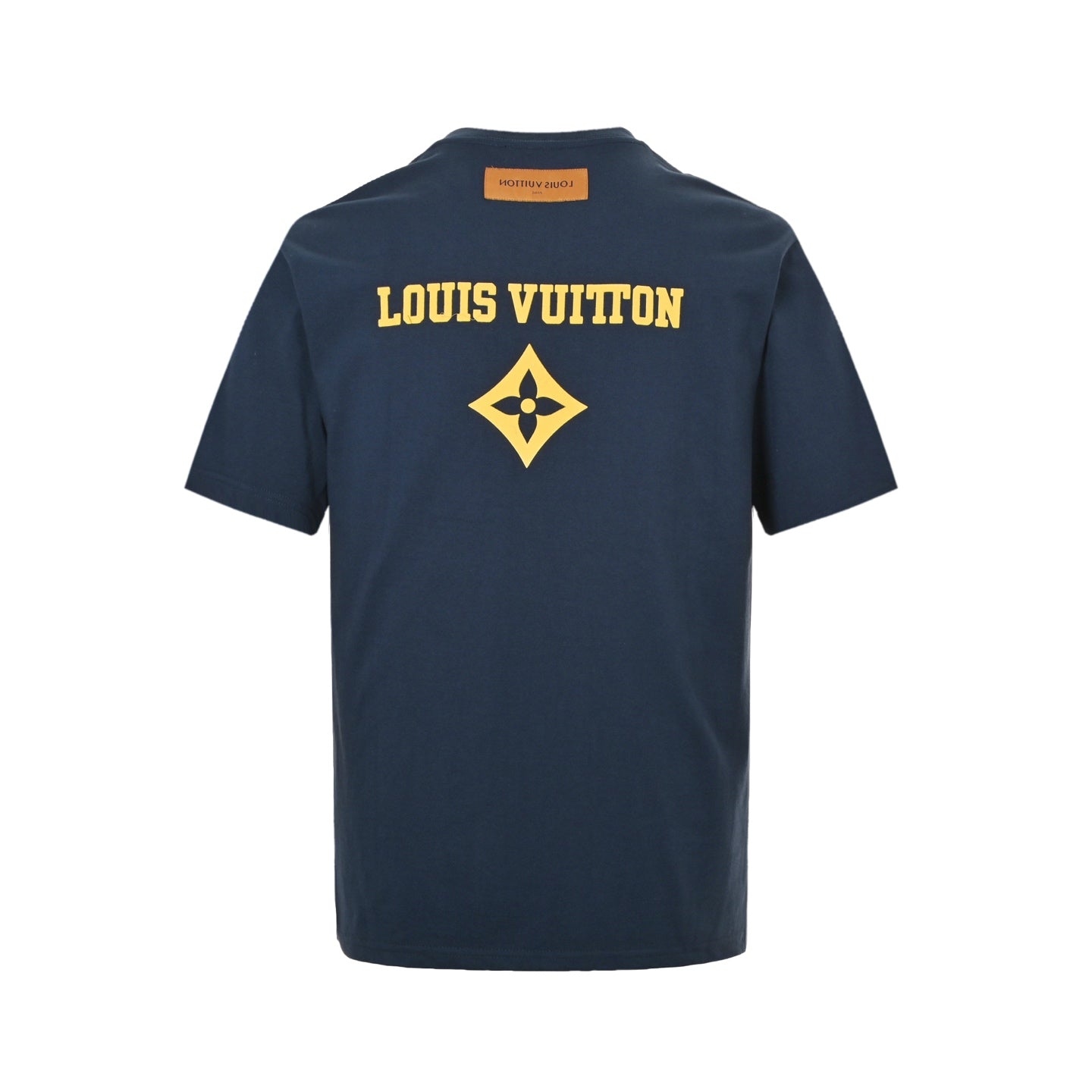 25ss front and back logo flocking print short sleeves