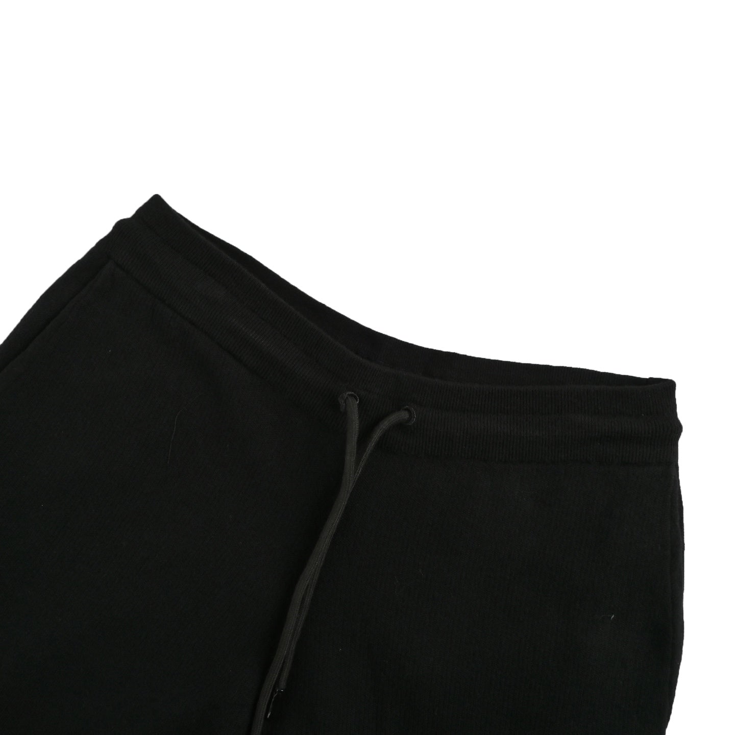 Embossed patch double pocket drawstring shorts