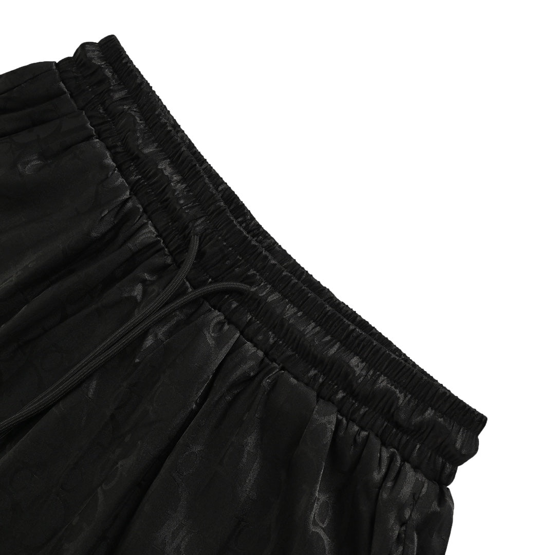 D 25 Old flower dark pattern jacquard beach shorts