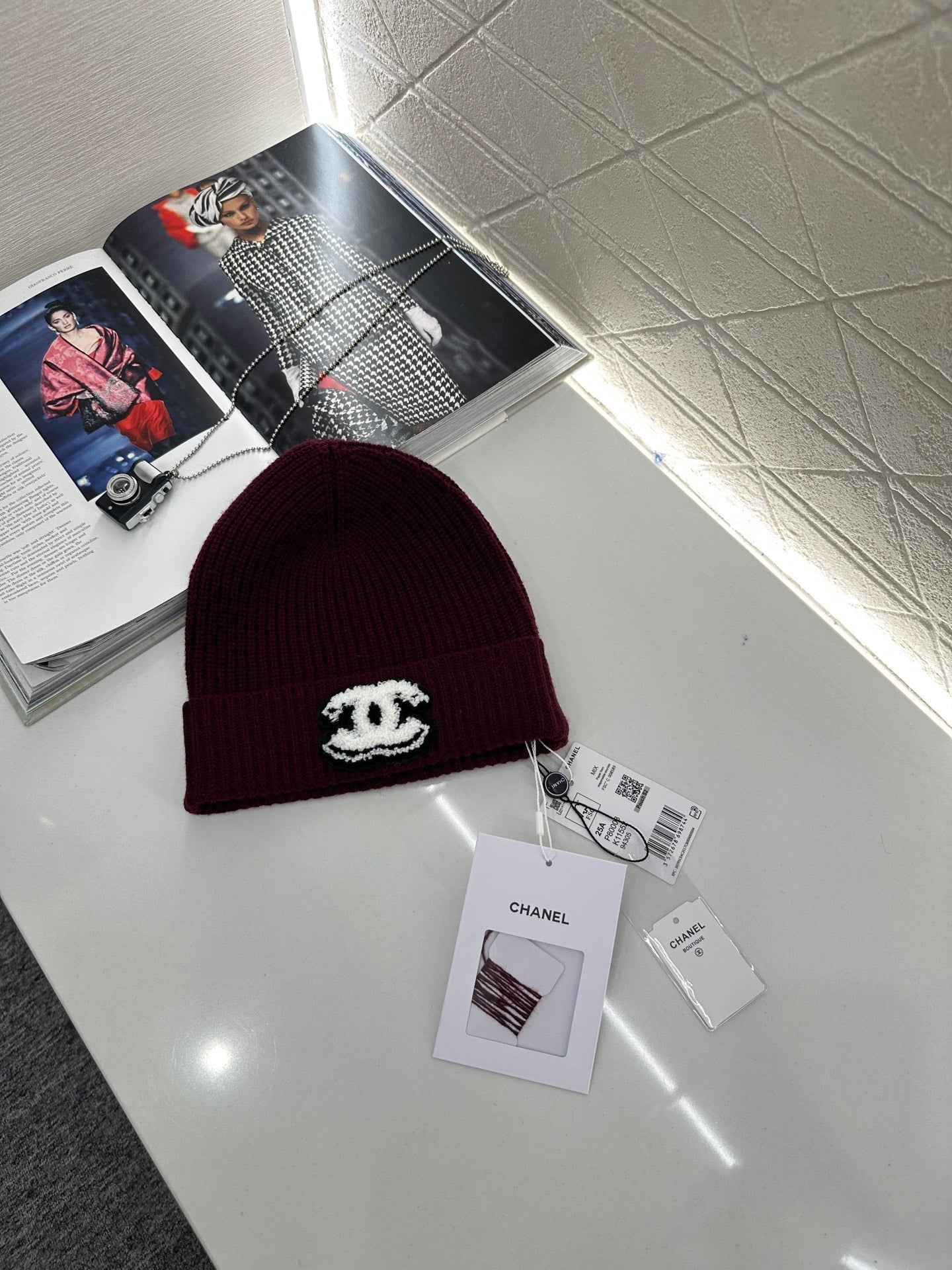 Cashmere knitted hat