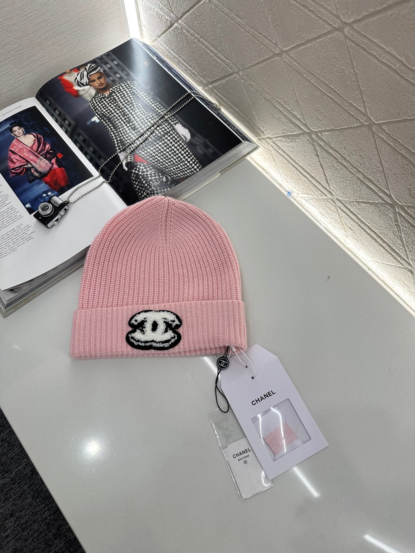 Cashmere knitted hat