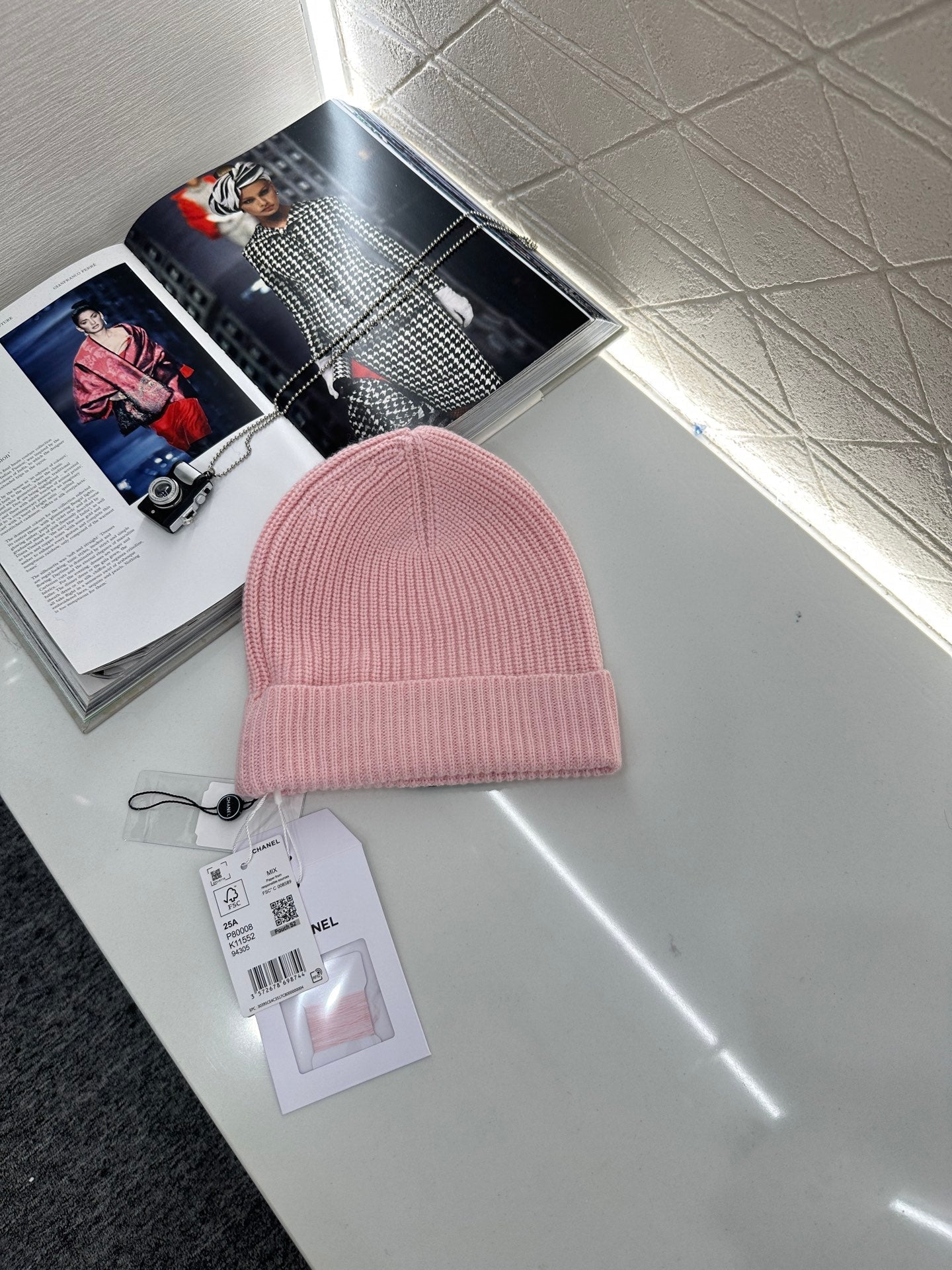 Cashmere knitted hat