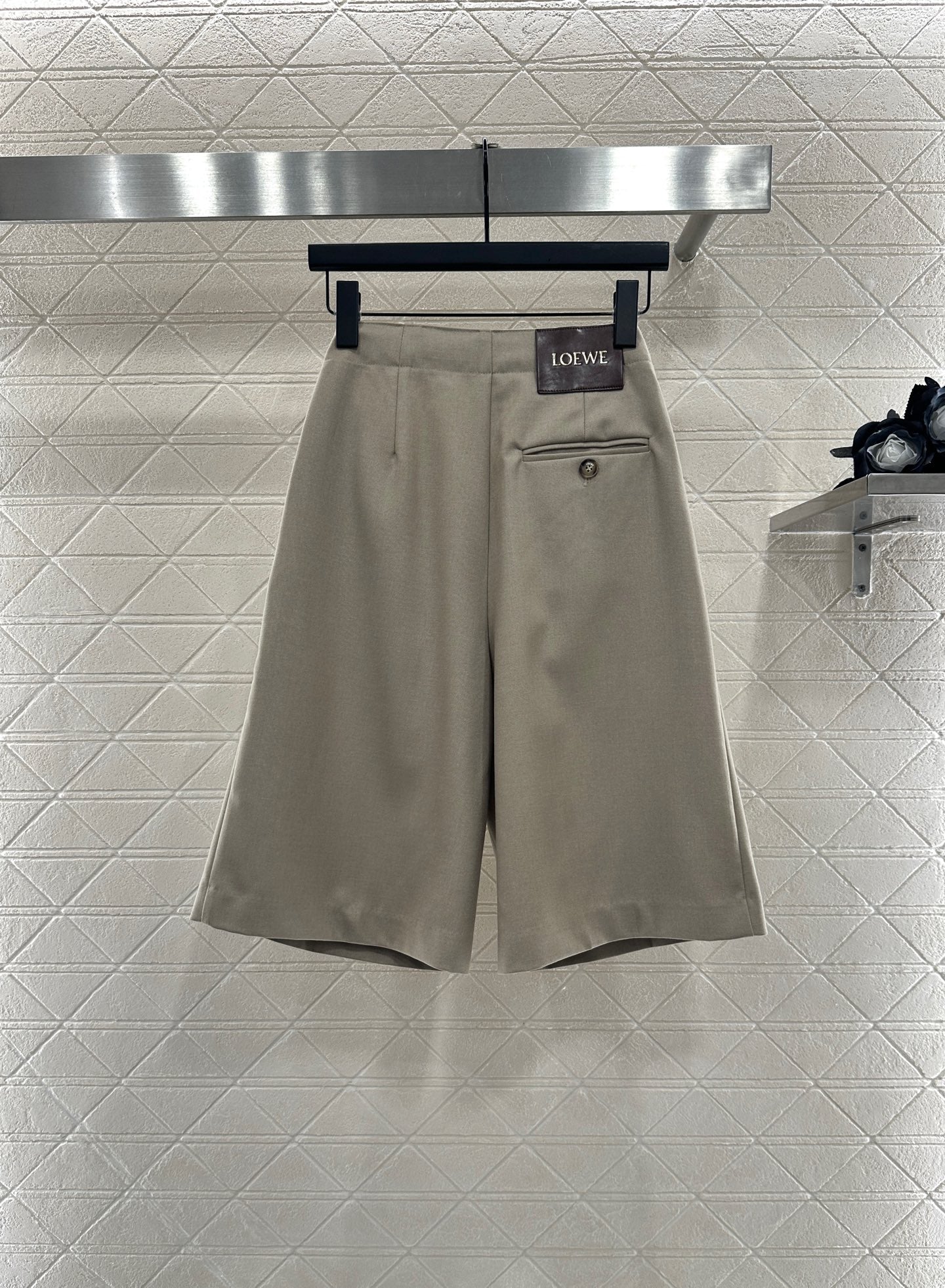 25fw Elastic pleated shorts