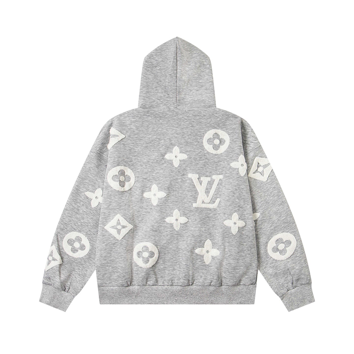 25ss Devoré Terry Embroidery Zippered Hooded Jacket
