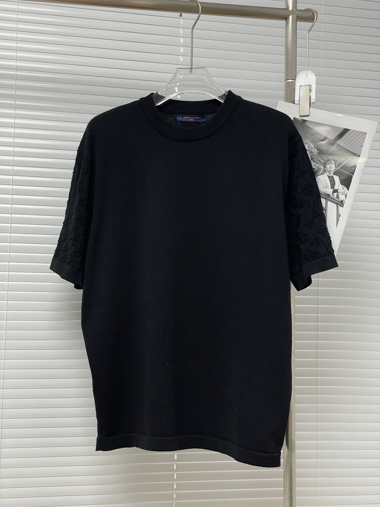 25ss sleeve jacquard T-shirt