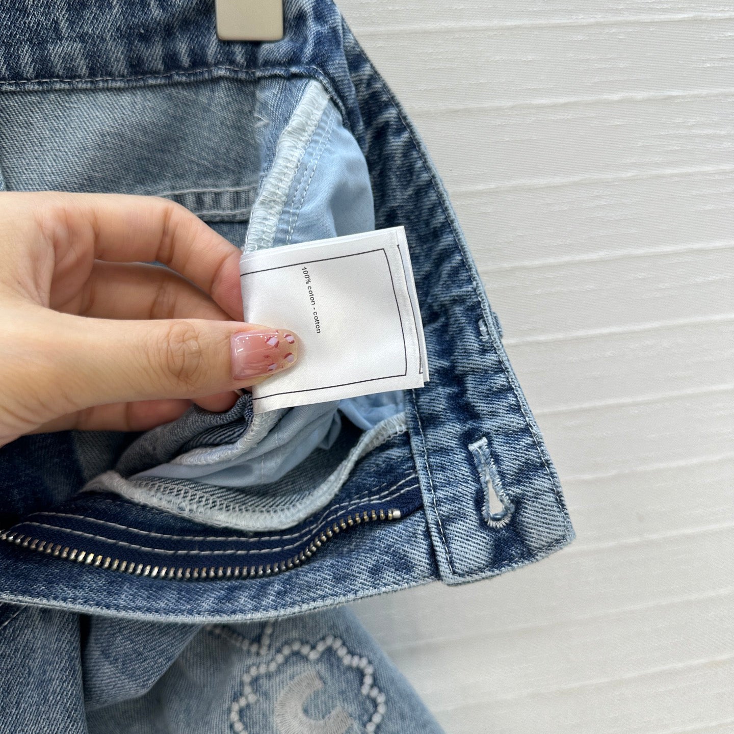 25 New Embroidered Denim Short Skirt