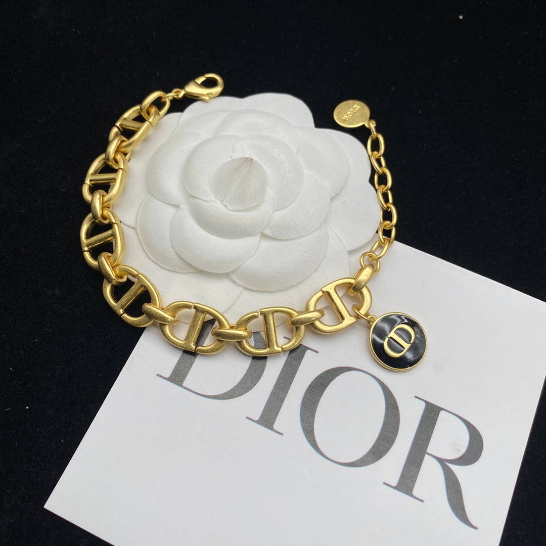 New retro letter logo bracelet