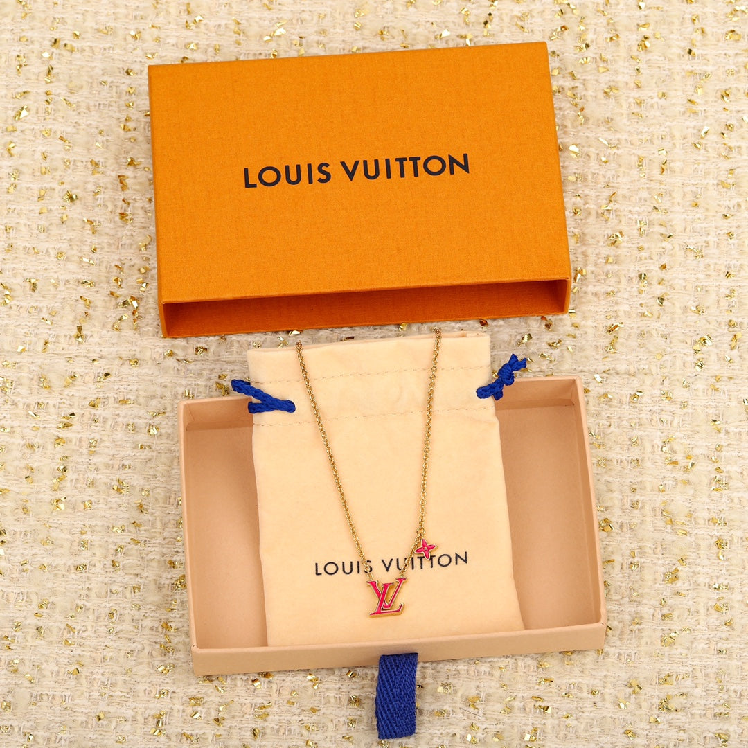 Classic logo letter necklace