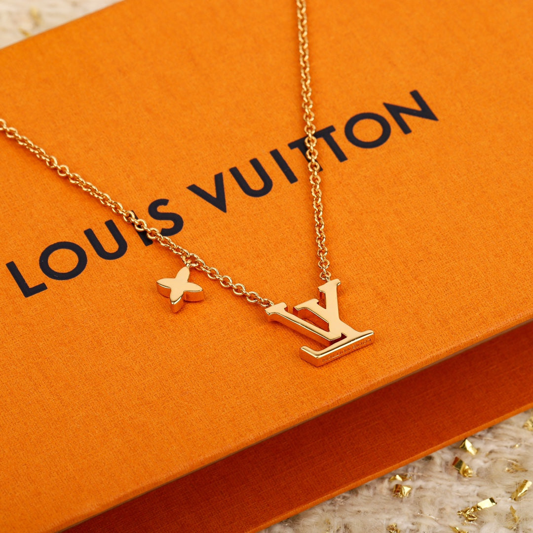Classic logo letter necklace