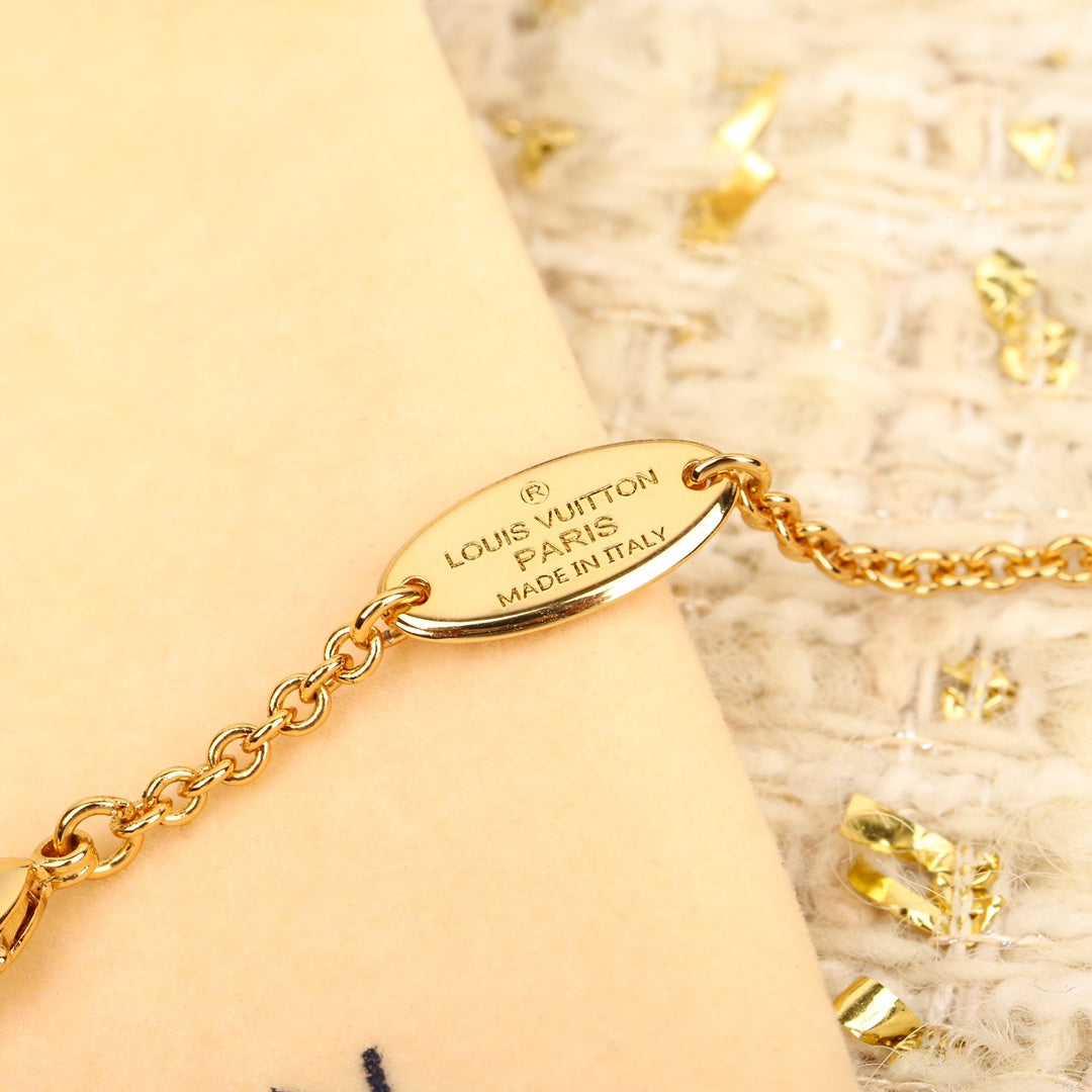 Classic logo letter necklace