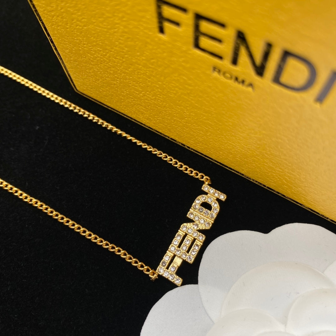 New letter diamond necklace