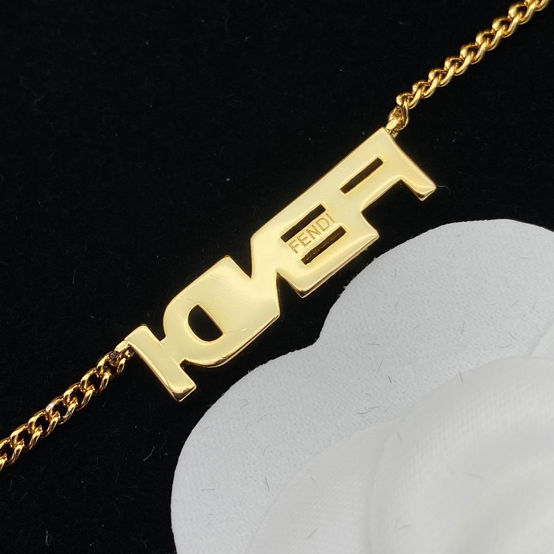 New letter diamond necklace