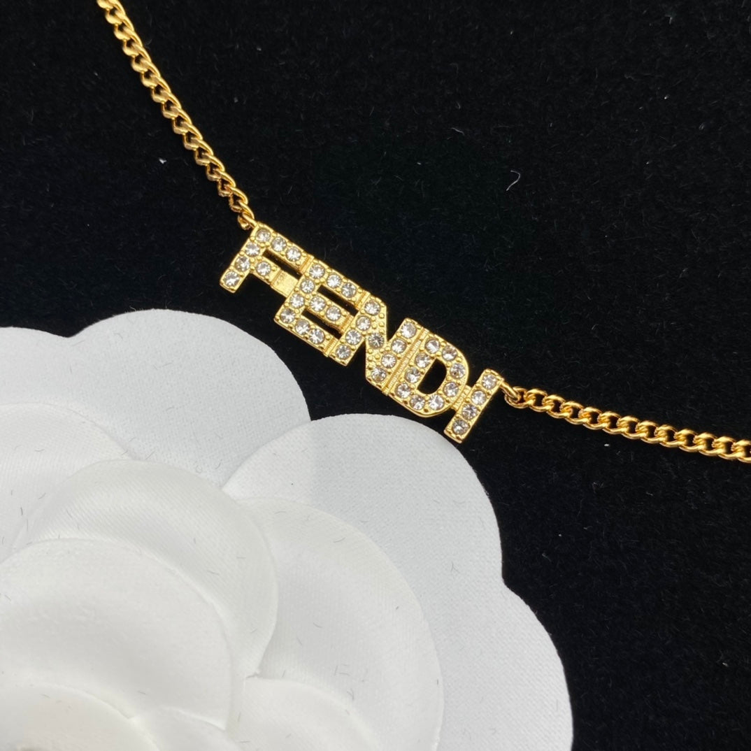 New letter diamond necklace