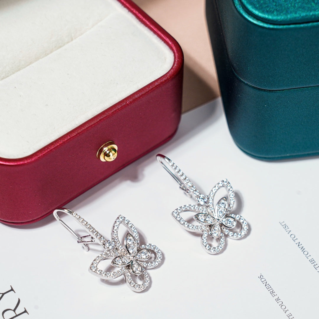 Phantom Butterfly Long Earrings