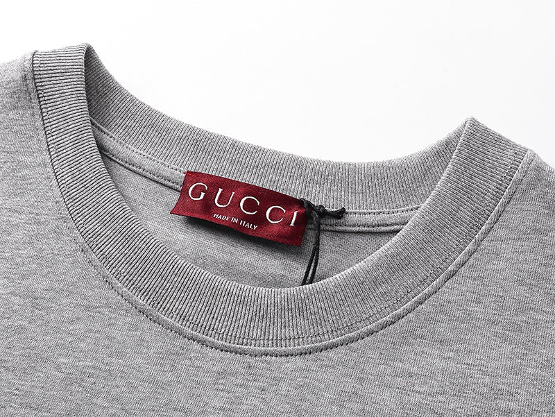 Letter logo print crew neck short sleeves