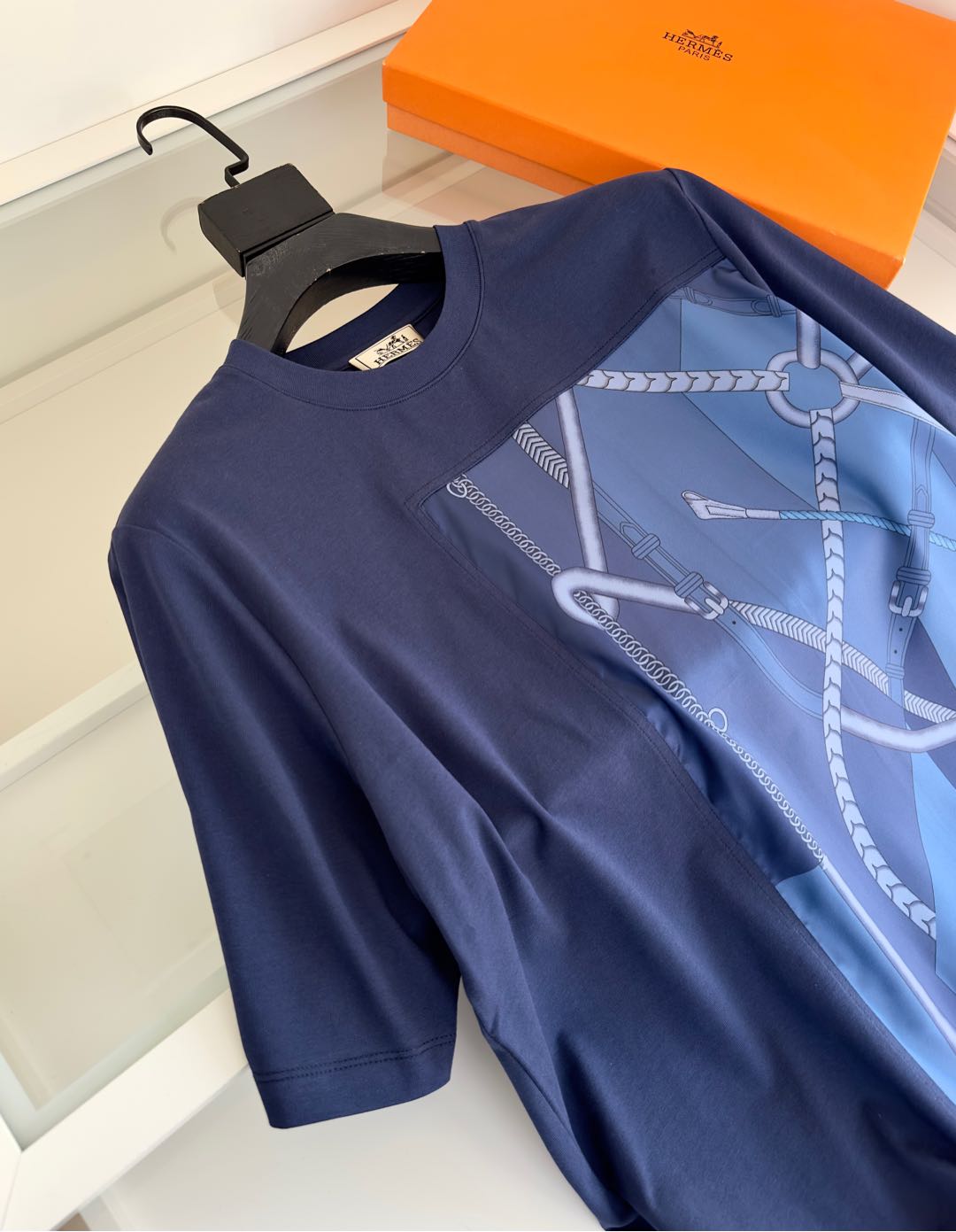2025 Spring and Summer New Splicing Printed T-shirt