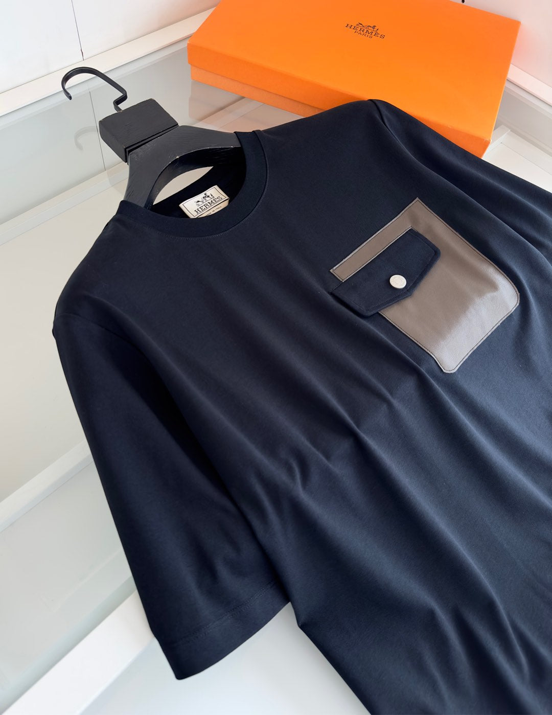 2025 Spring/Summer Slightly Wide Round Neck Short Sleeve T-Shirt