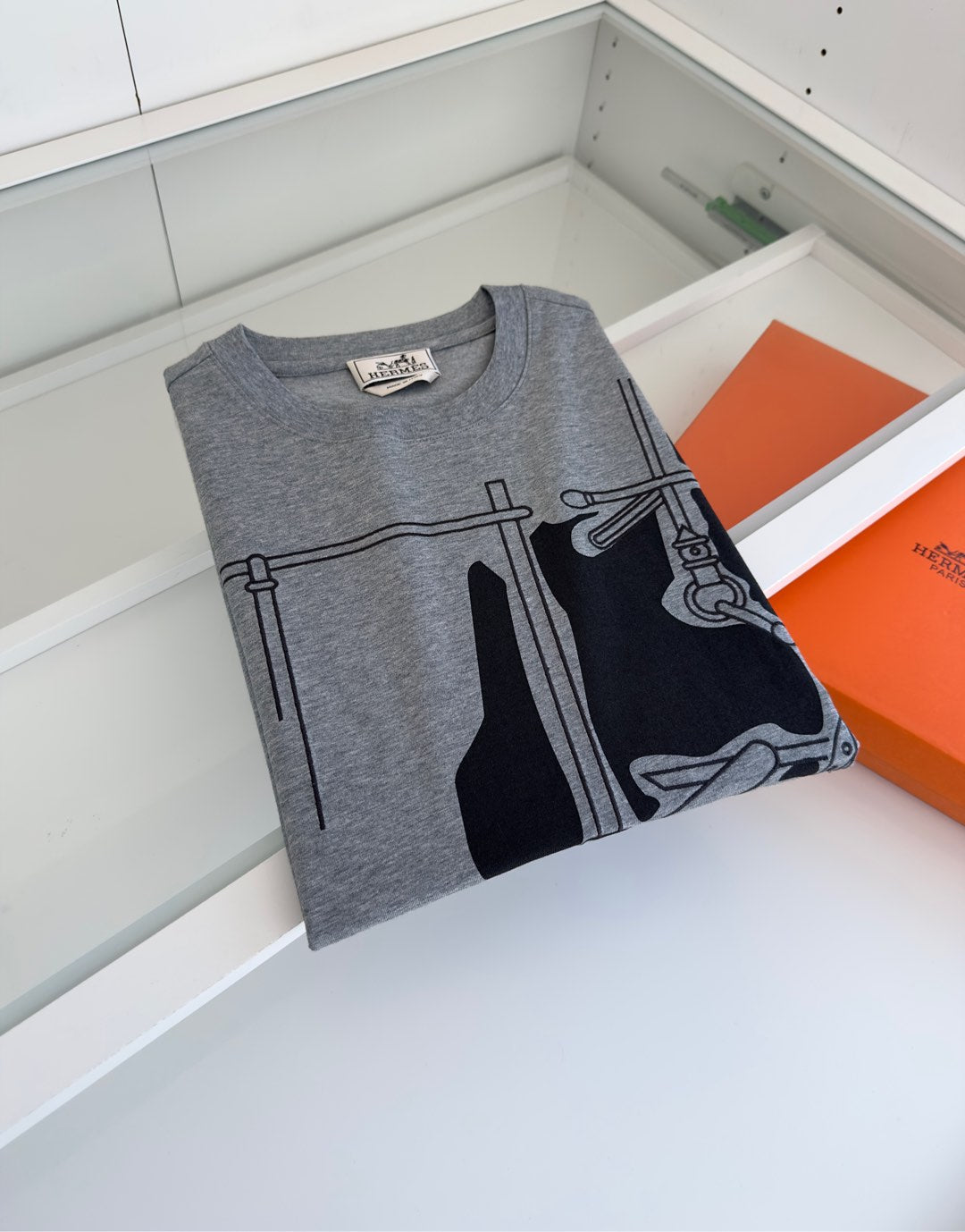2025 Spring and Summer Graphic Printed Slightly Wide Round Neck Short Sleeve T-shirt