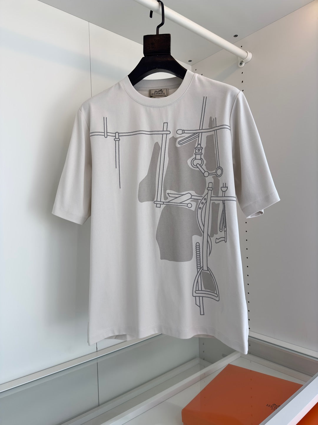 2025 Spring and Summer Graphic Printed Slightly Wide Round Neck Short Sleeve T-shirt