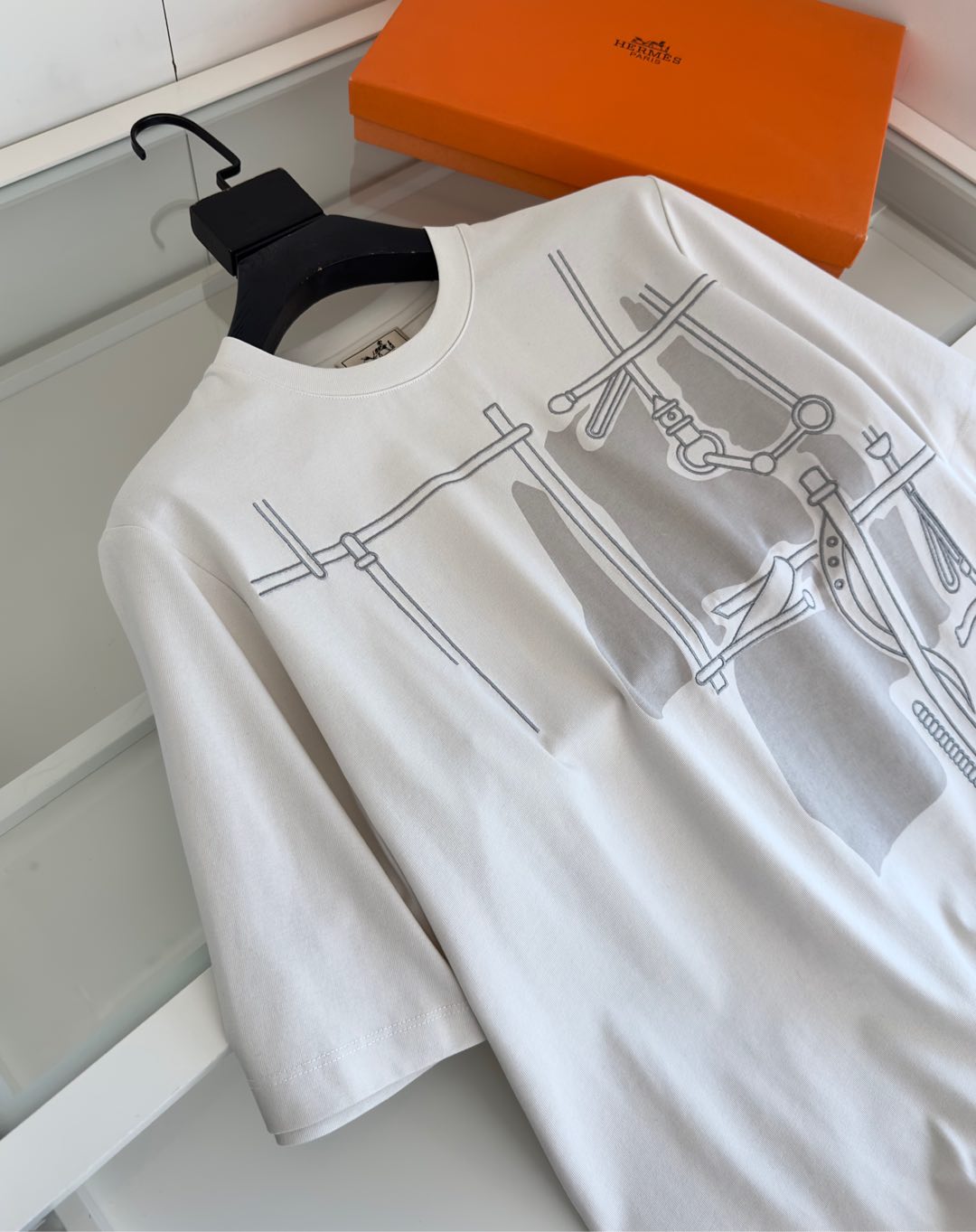 2025 Spring and Summer Graphic Printed Slightly Wide Round Neck Short Sleeve T-shirt