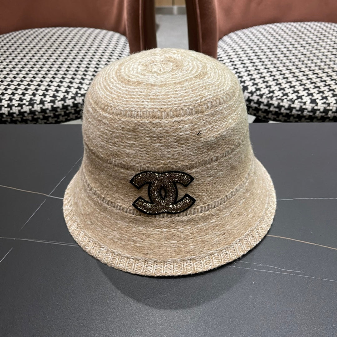 FW Mixed-Color Knit New Fisherman's Hat for Women