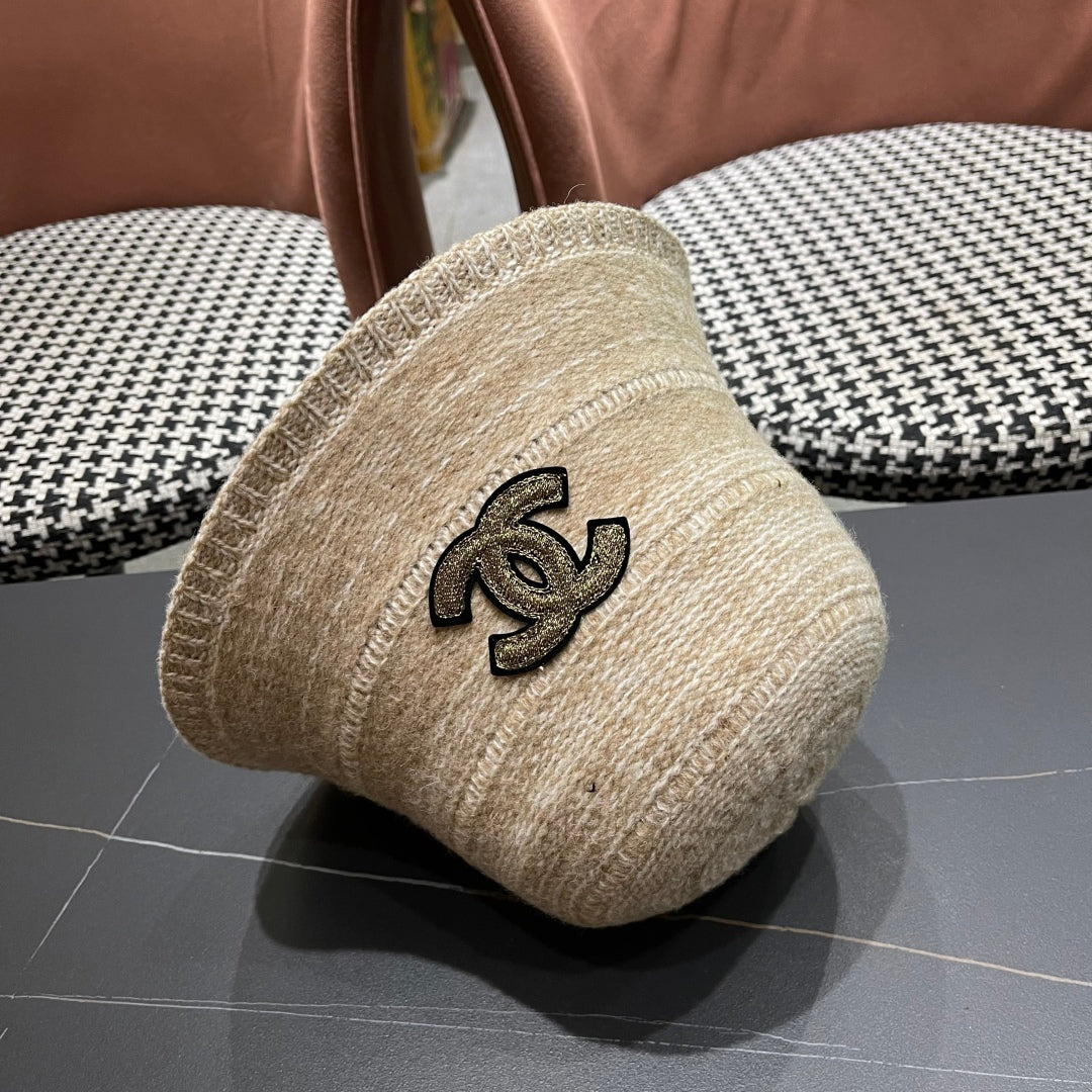 FW Mixed-Color Knit New Fisherman's Hat for Women