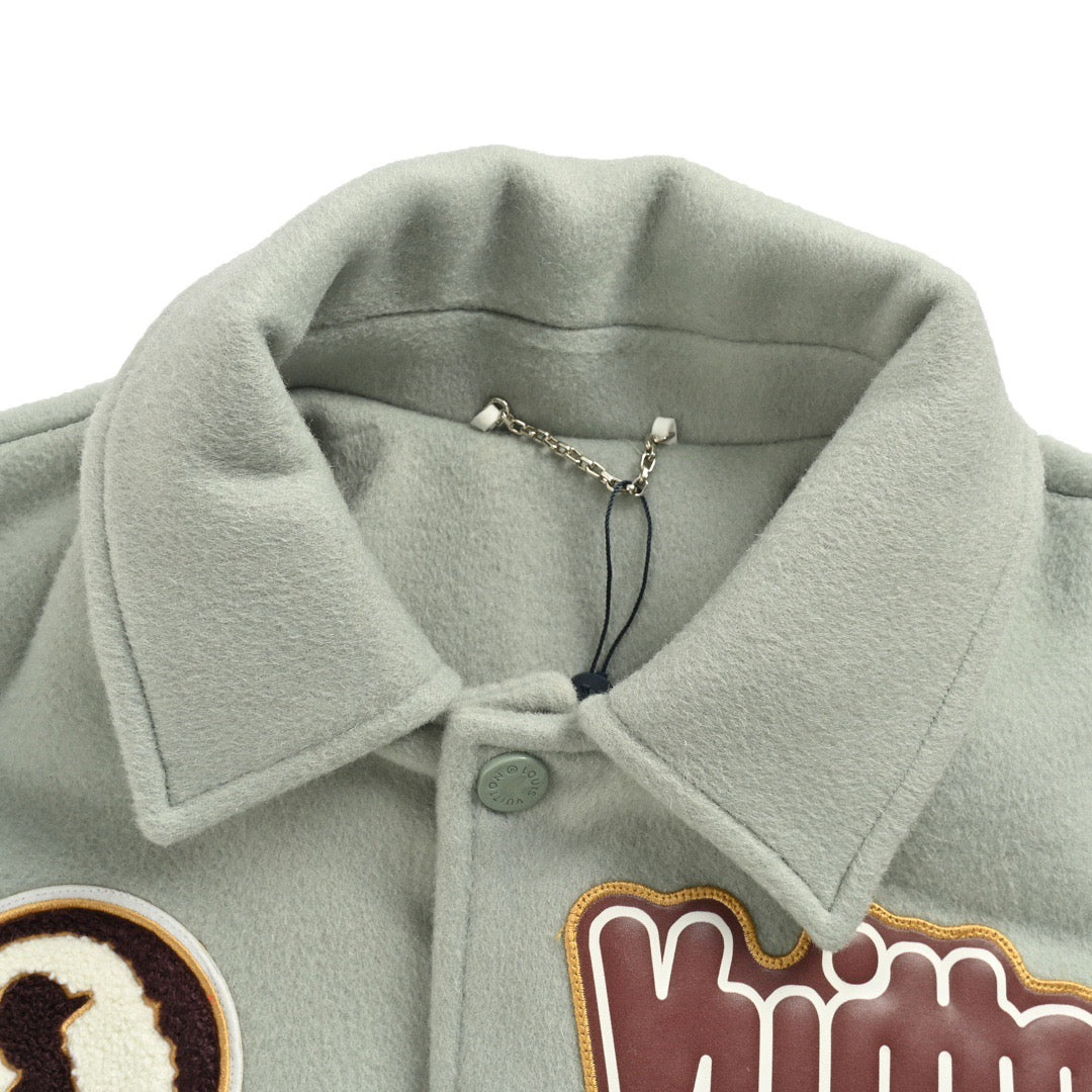 25fw Devil's Eye Embroidered Baseball Jacket