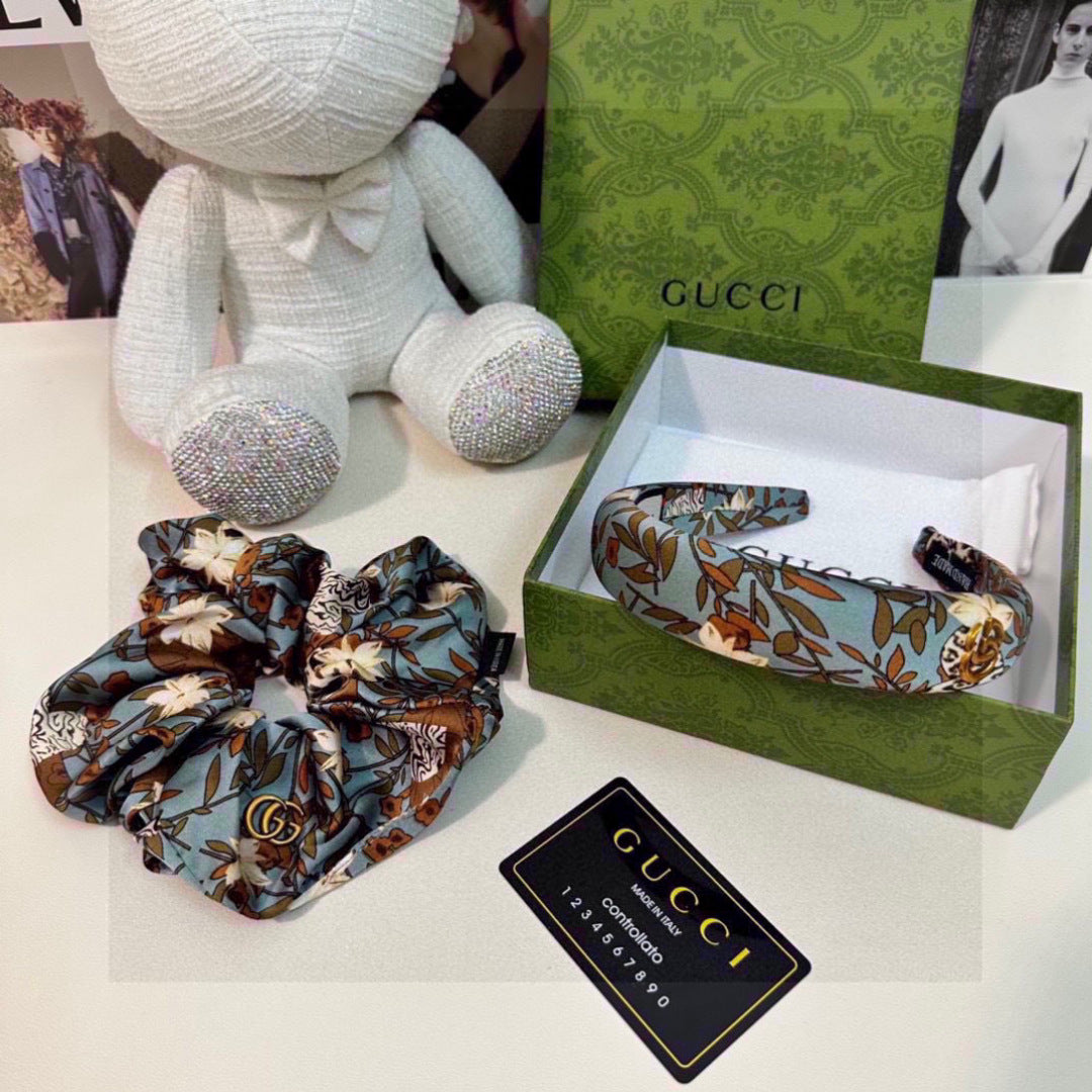 Floral Two-Piece Headband and Hair Tie Set