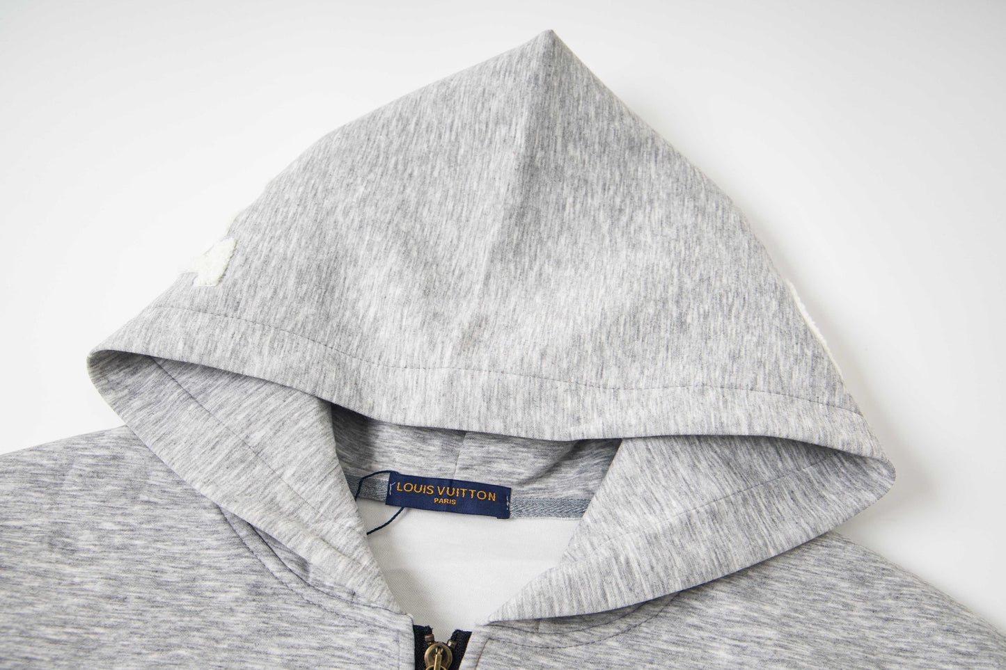 25ss Devoré Terry Embroidery Zippered Hooded Jacket