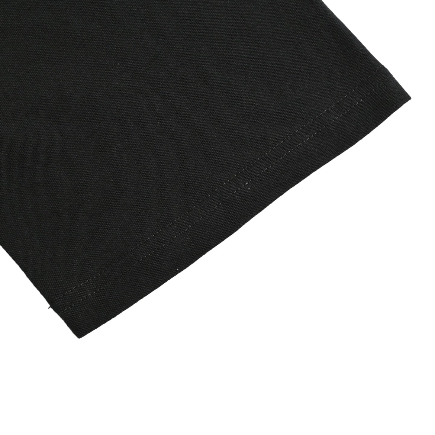 25ss front and back thick rubber printed logo short sleeves