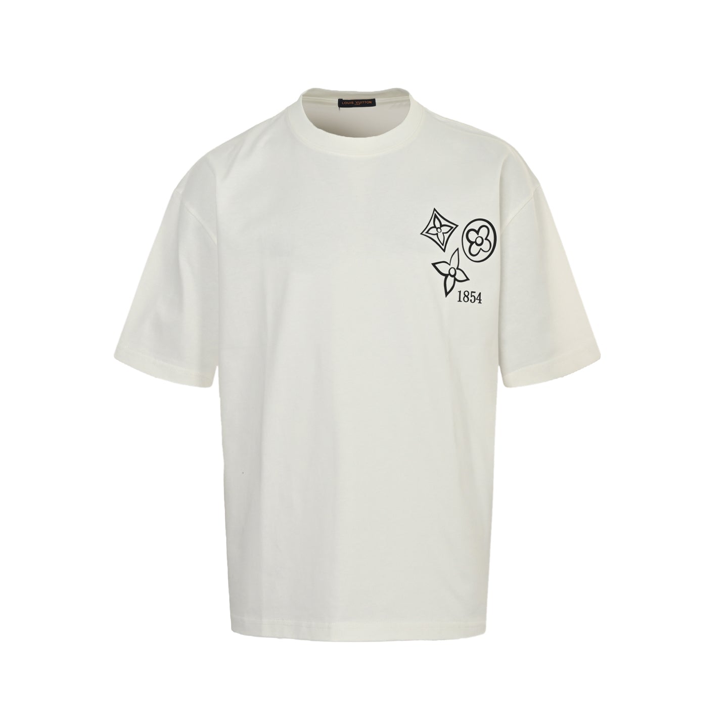 25ss Three Flower Adhesive Logo Short Sleeve