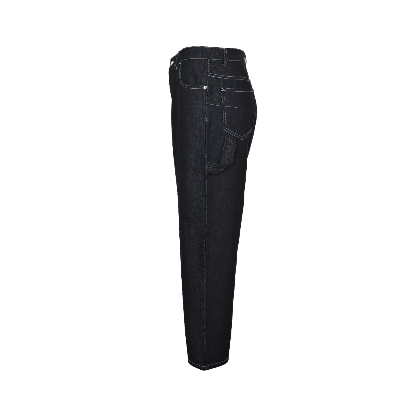 Series embroidered denim trousers