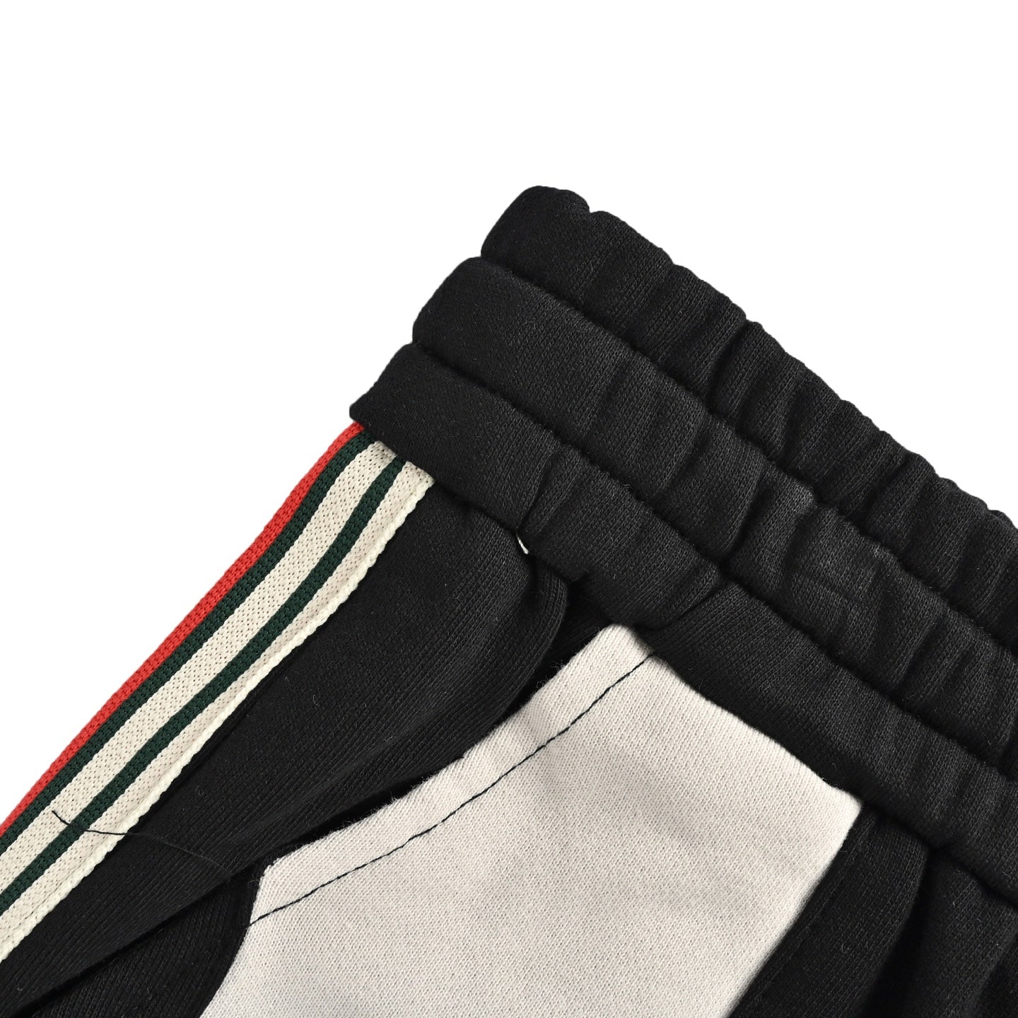 G 25 Splicing embroidered letter shorts