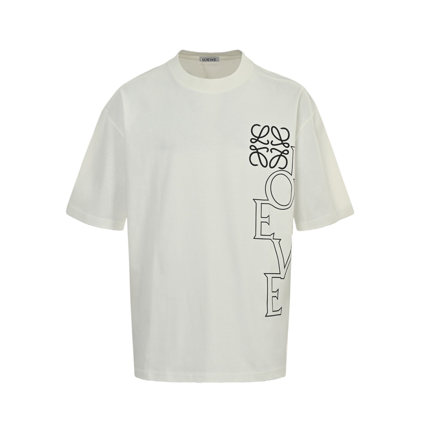 25ss hollow letter printed short sleeved shirt