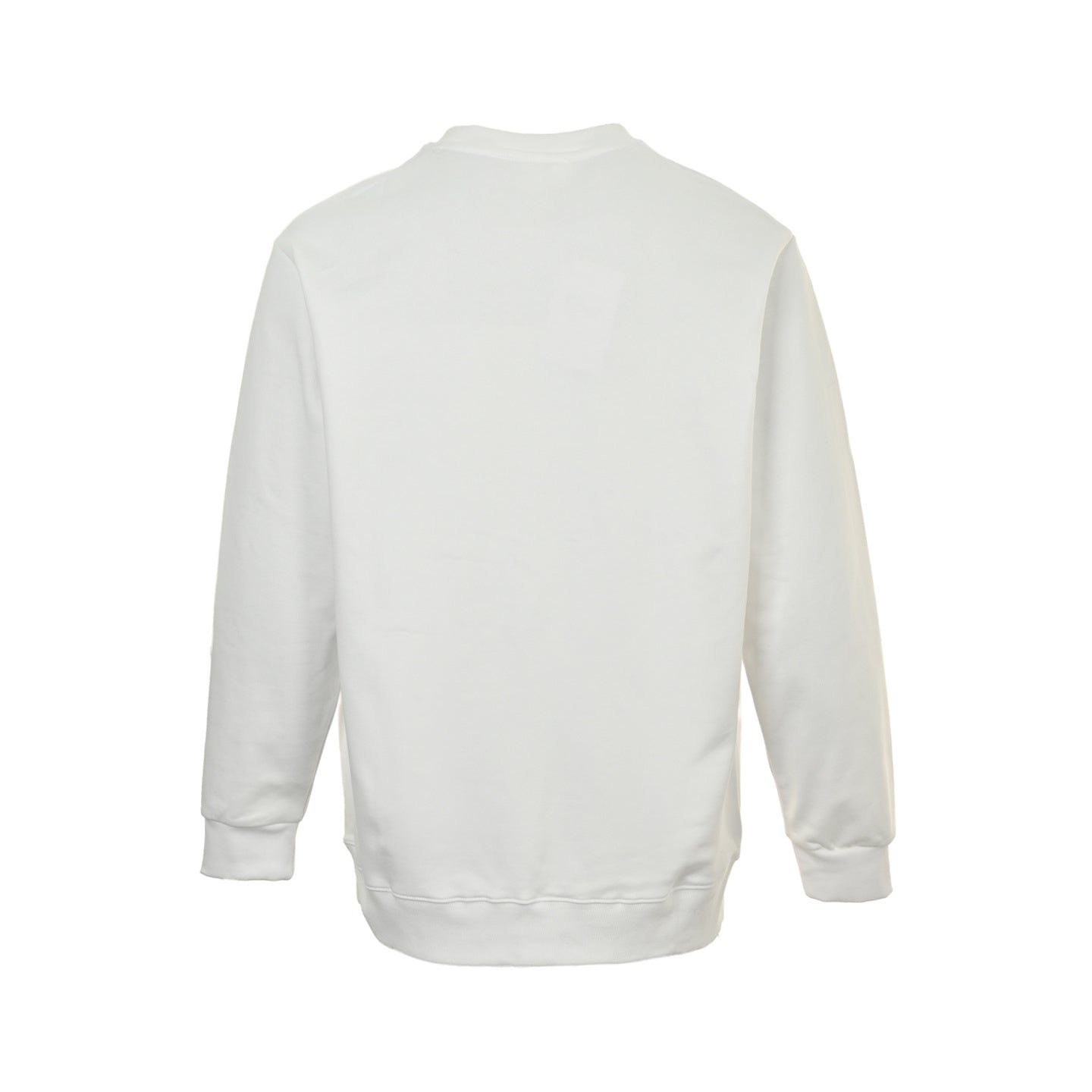 25Fw embroidered block letter round neck sweatshirt