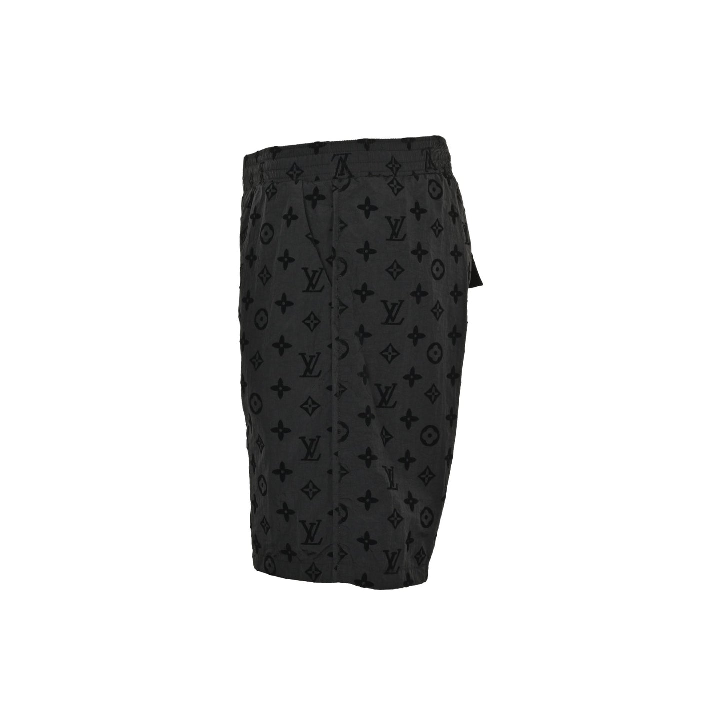 25ss full printed floral flocking beach shorts