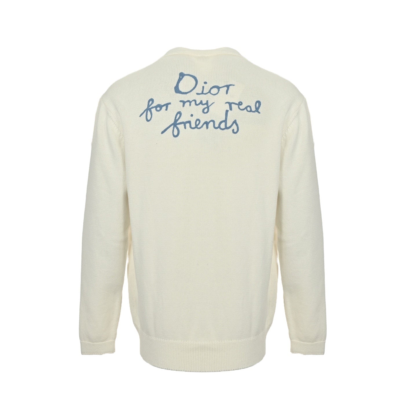 25Fw letter embroidered cardigan sweater