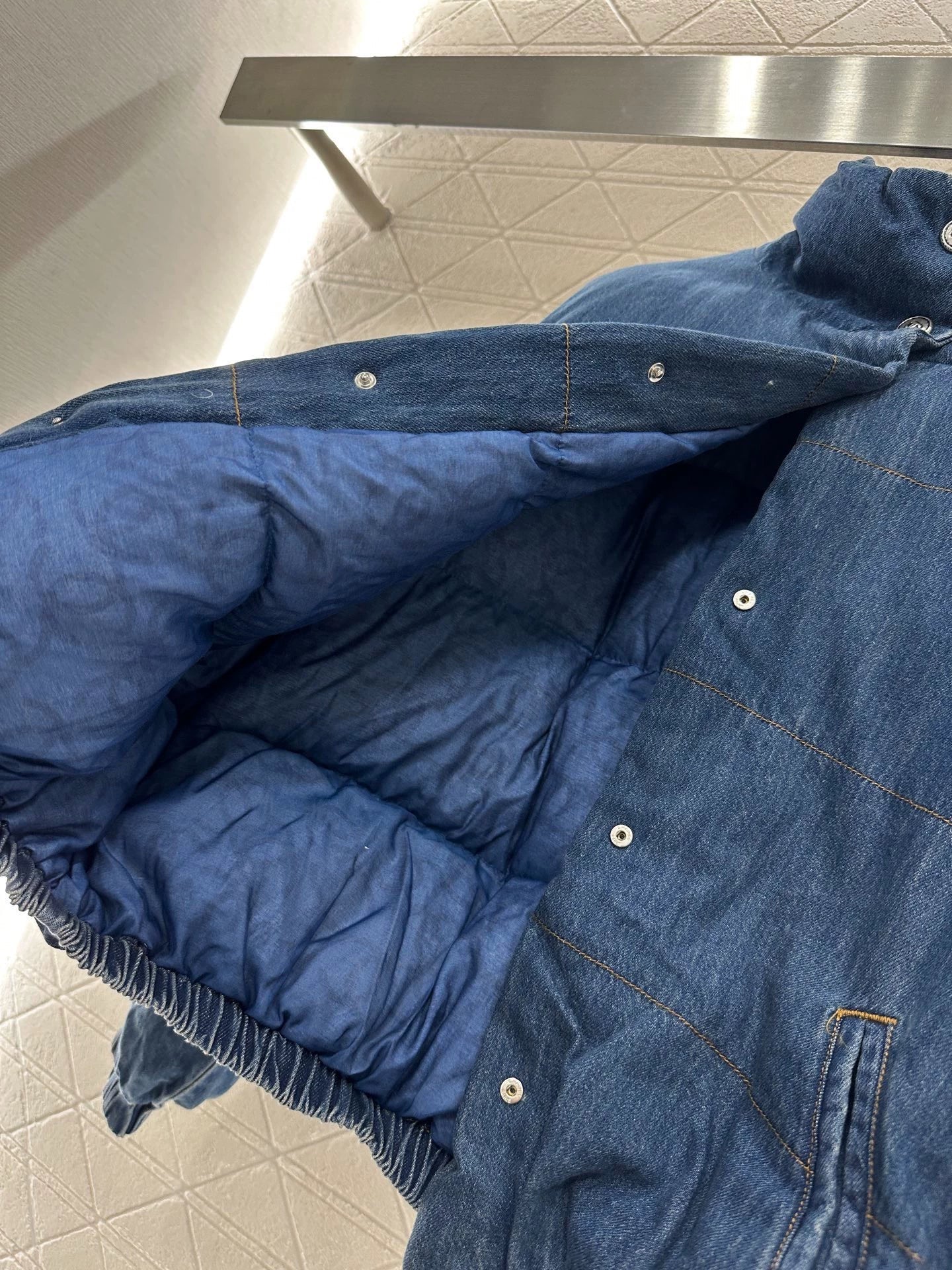 25fw Cowboy stand collar button down jacket
