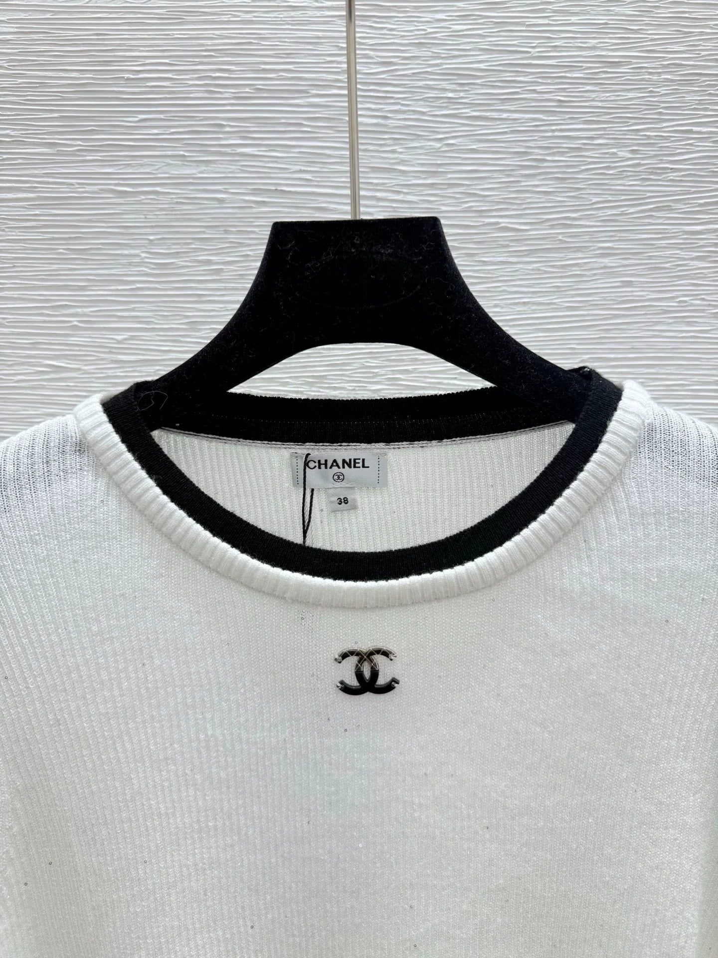 25fw Color blocked knitted sweater