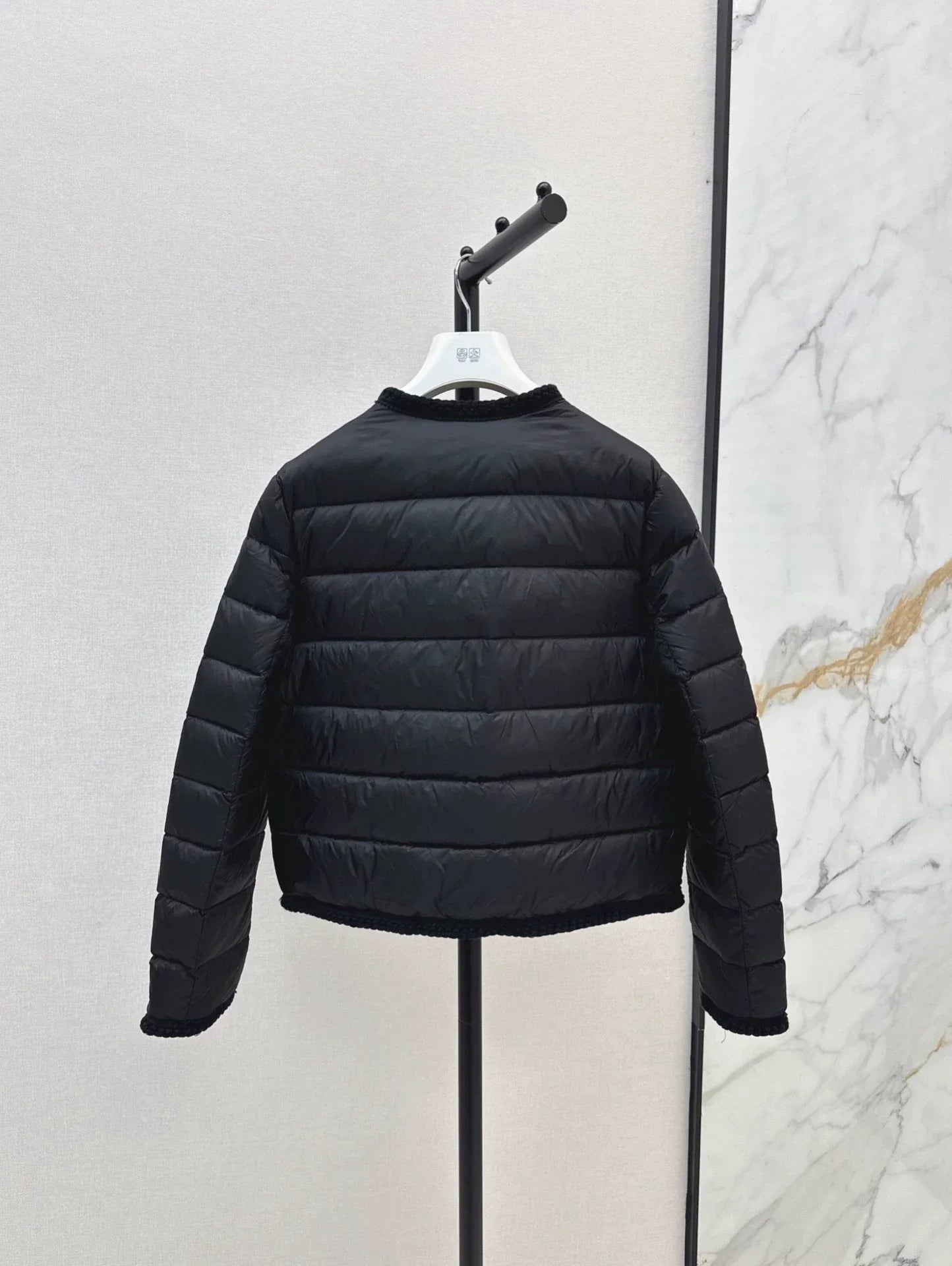 25fw Knitted and spliced down jacket