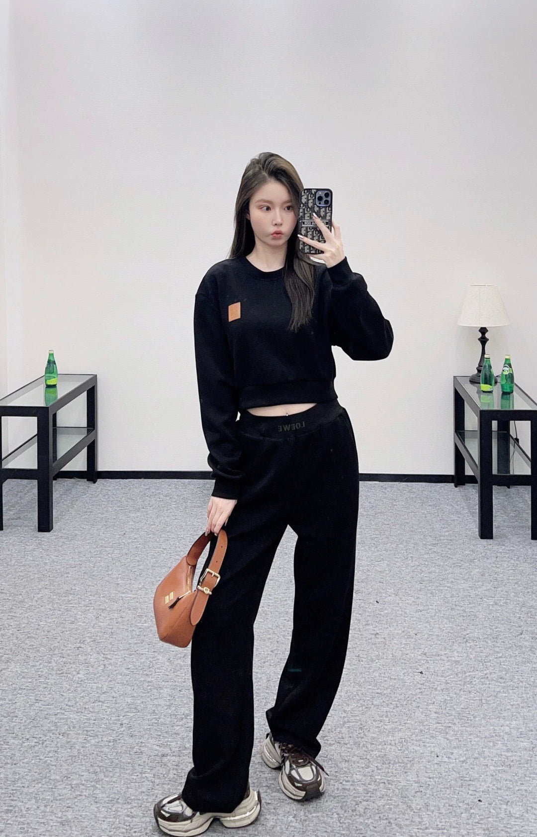 25fw Short pullover hoodie and pants set