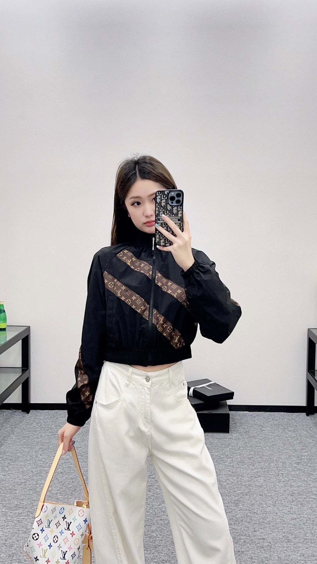 L 25 bias-cut casual jacket
