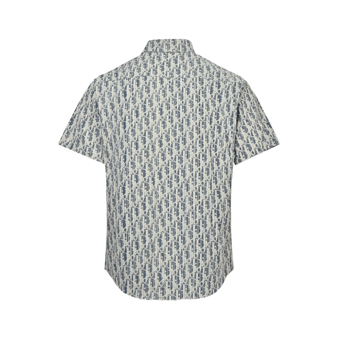25ss full print vintage denim short sleeved shirt