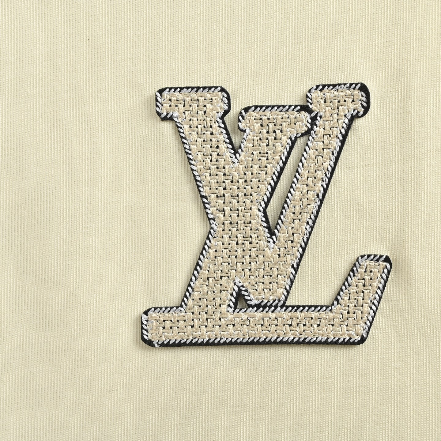 25ss woven embroidered letter logo short sleeved shirt