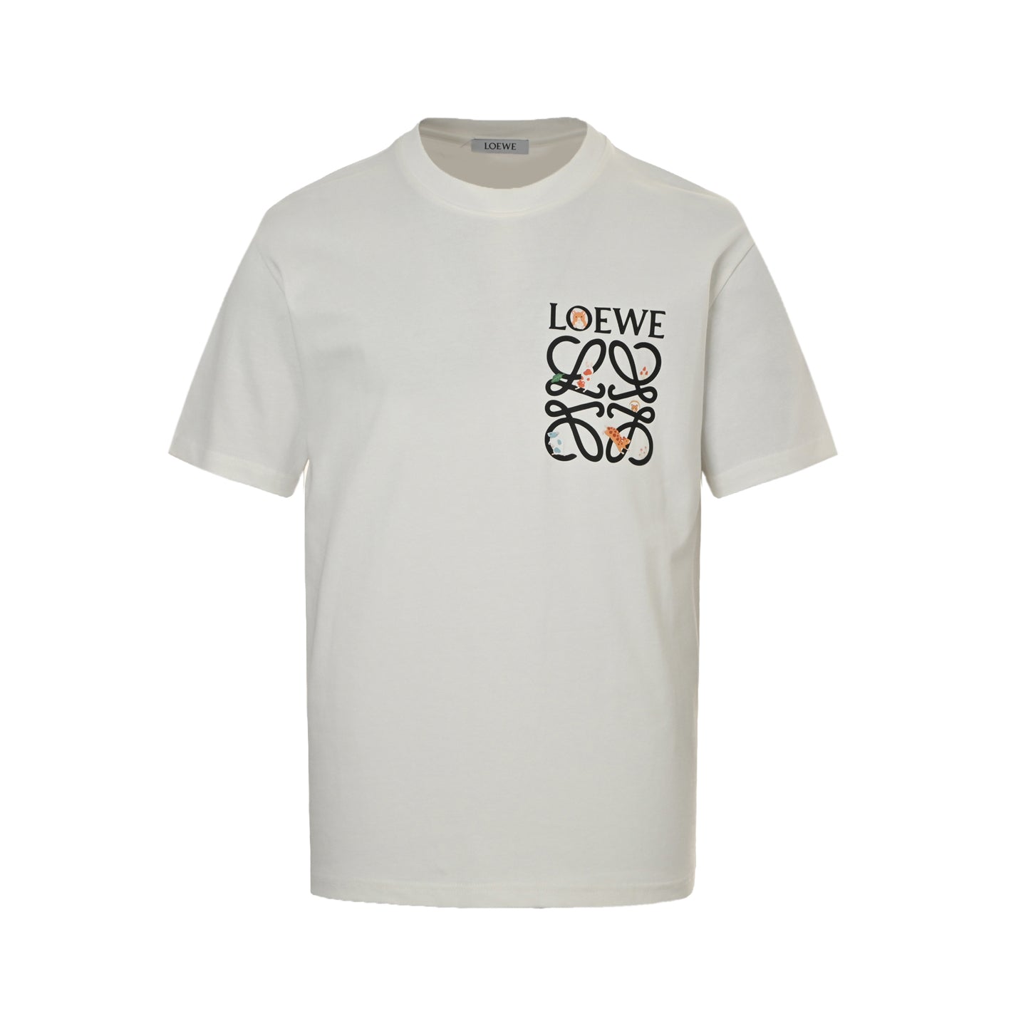 25ss chest printed logo short sleeved shirt