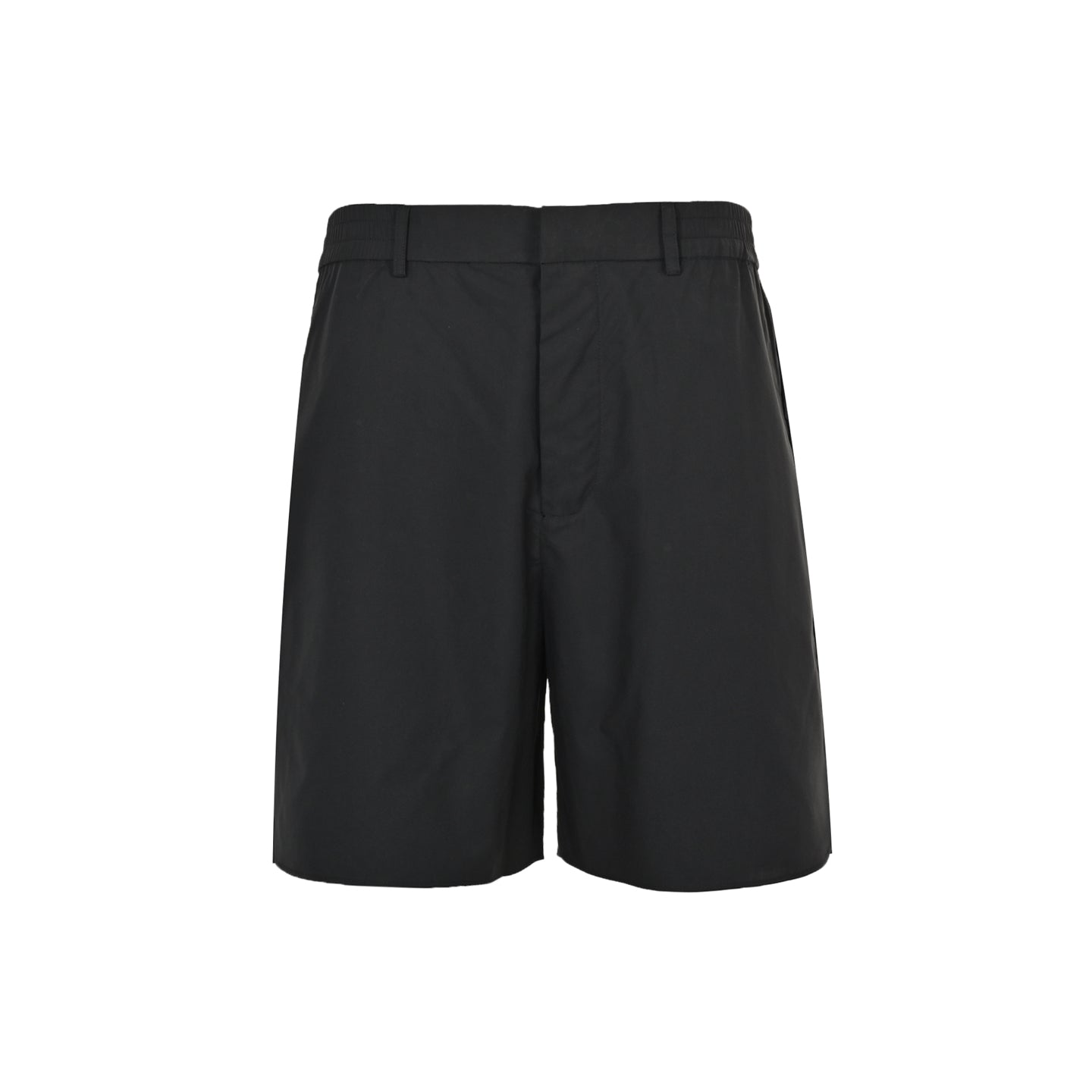 Fe 25Solid color Bermuda shorts