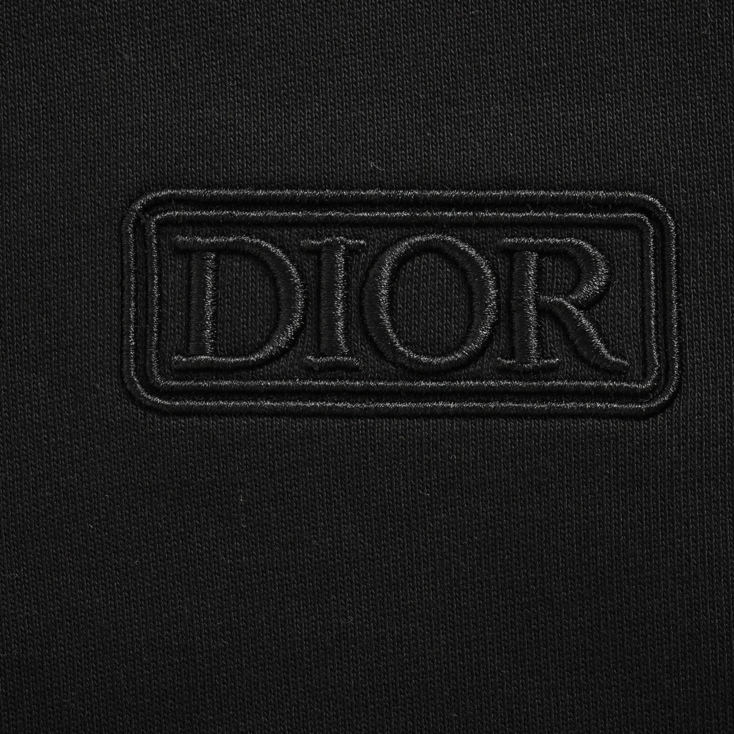 25Fw embroidered block letter round neck sweatshirt