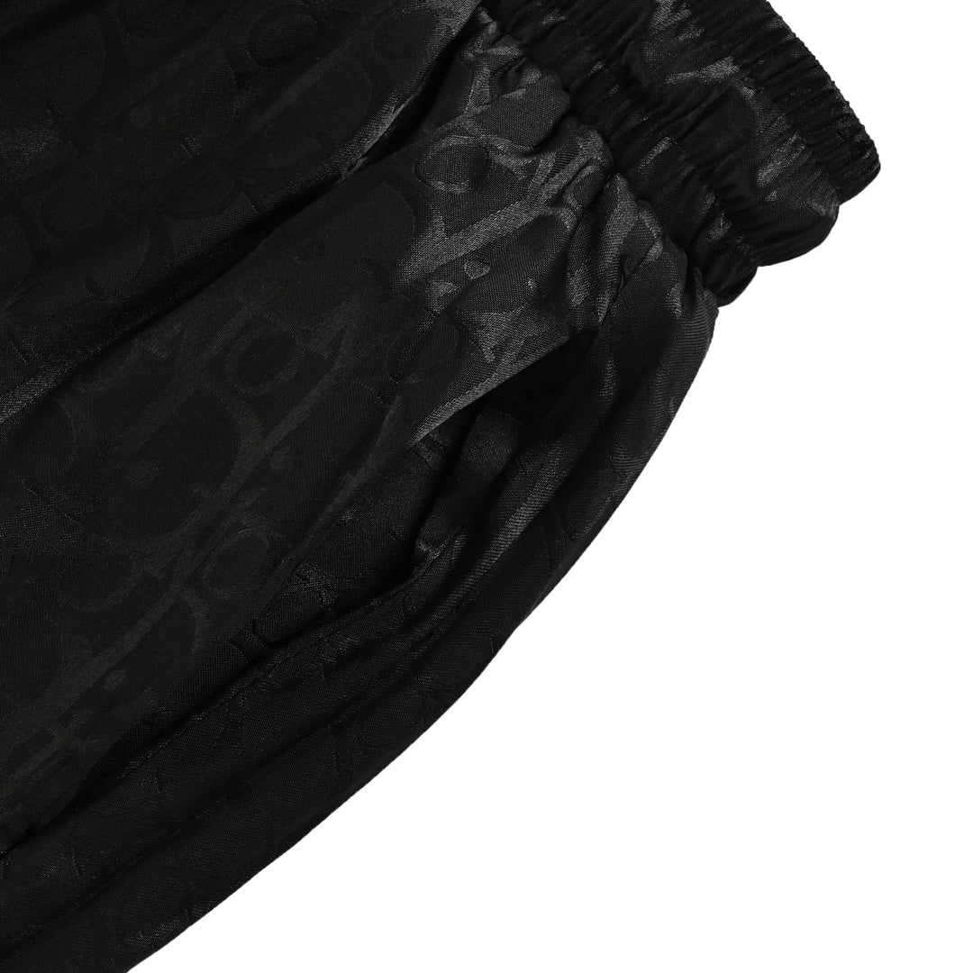 D 25 Old flower dark pattern jacquard beach shorts