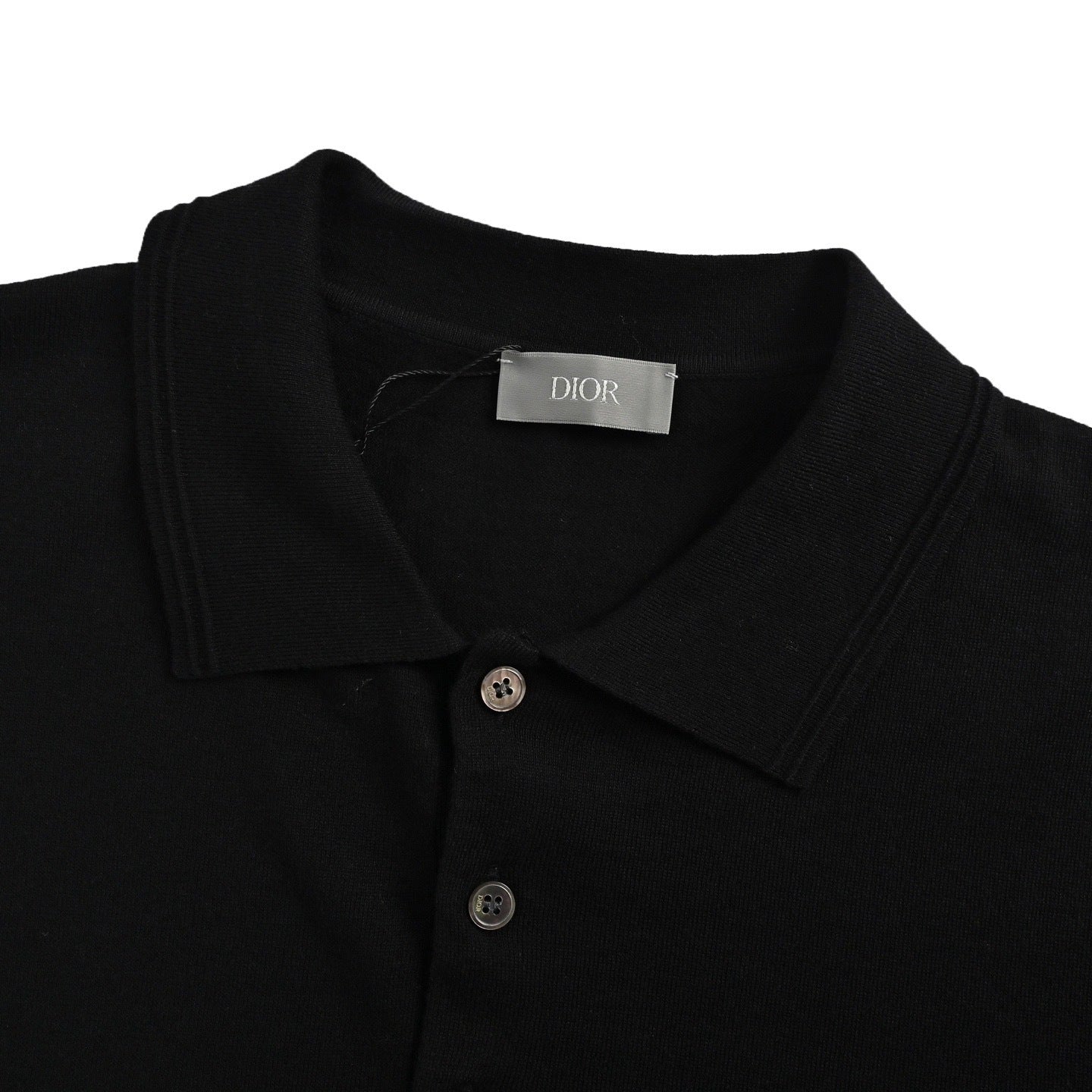 25ss Signature lettering embroidered knitted polo short sleeve